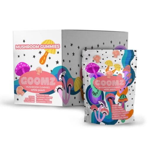 Goomz White Peach Mushroom Gummies
