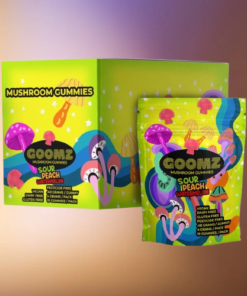 Goomz Sour Peach Watermelon Mushroom Gummies